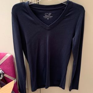 Vineyard Vines Navy Long sleeve v neck